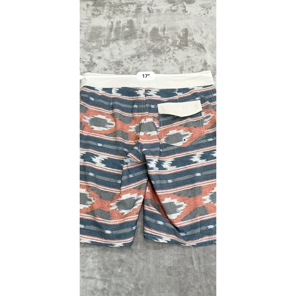 Mossimo Supply Co Shorts Mens Size 32 Multicolor Aztec Style Drawstring‎ Pocket